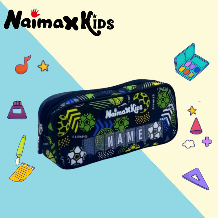 

PROMO!! -Pencil Case Custom Nama | Naimax kids Pencil Case Anak Laki-Laki - Robotic