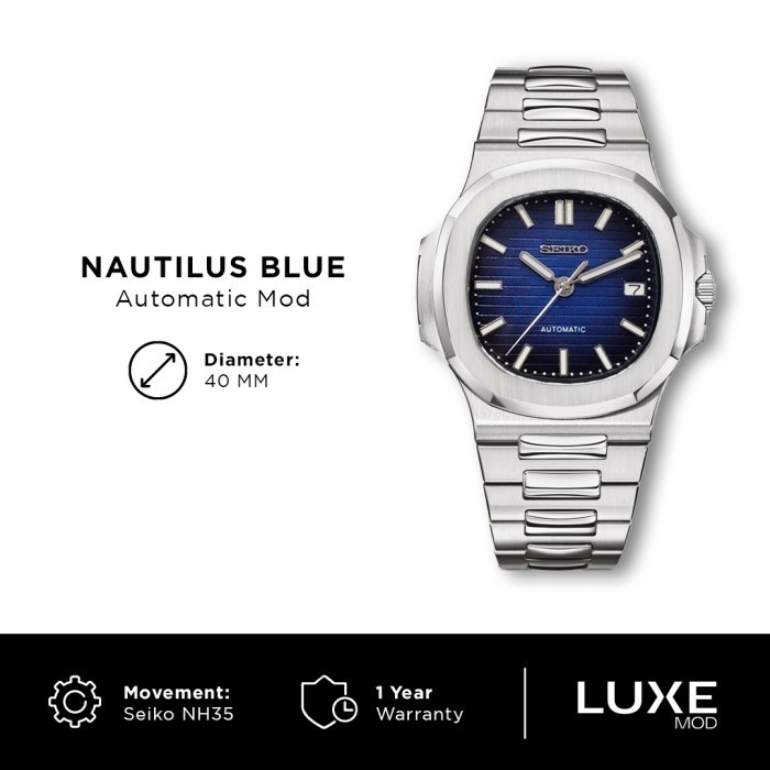 Seiko Nautilus Blue Mod NH35