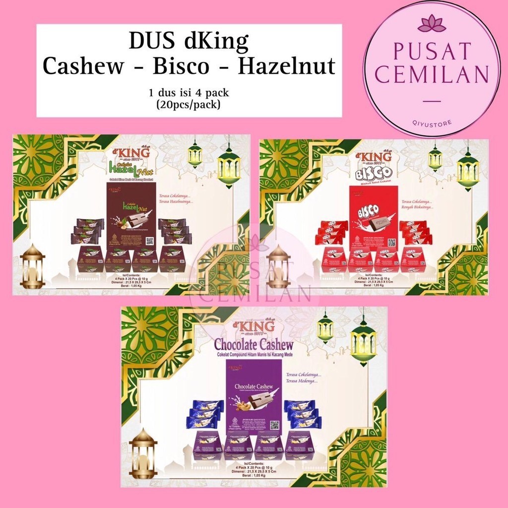 

DUS Coklat Mede Cashew Hazelnut Bisco dKing - Coklat - Cokelat Viral Musdalifah