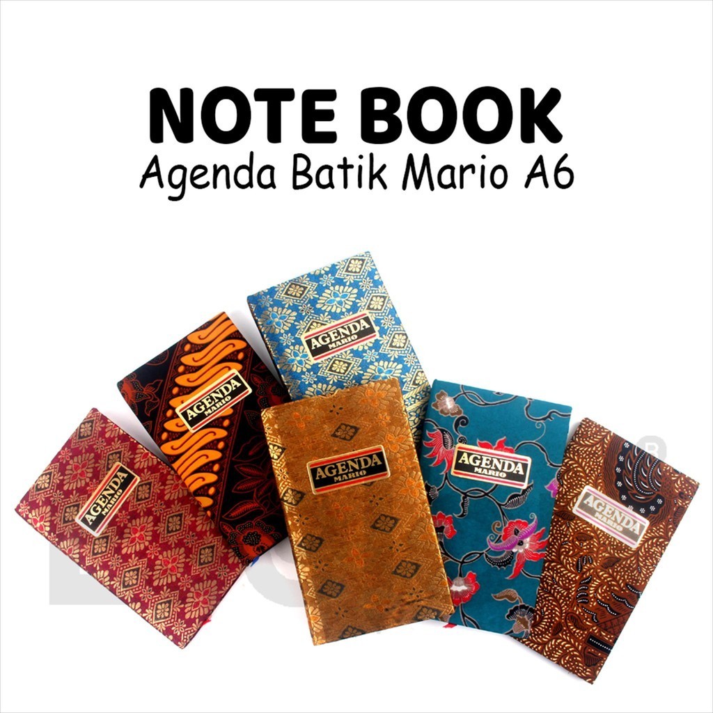 

Agenda Mario Batik Medium/ Pocket Diary Batik Tanggung