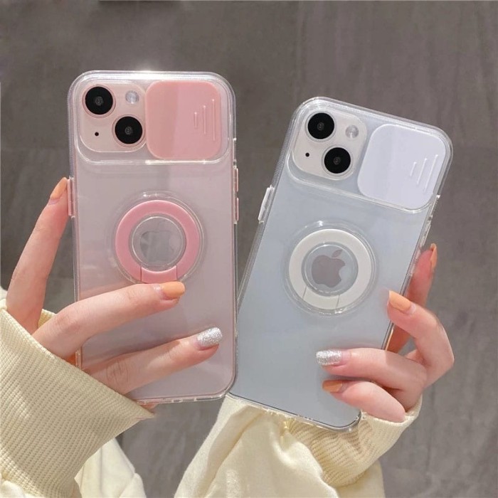 SOFT CASE KAMERA GESER RING HOLDER CASING IPHONE 11 12 13 PRO MAX SARUNG HP