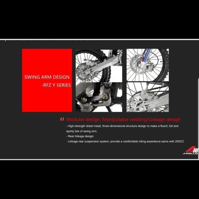 promo diskon 70% MEGA SALE Motor Sport / Motor Mini Trail Rfz Apollo Type Y 125 Cc Ban 16-19 New 202