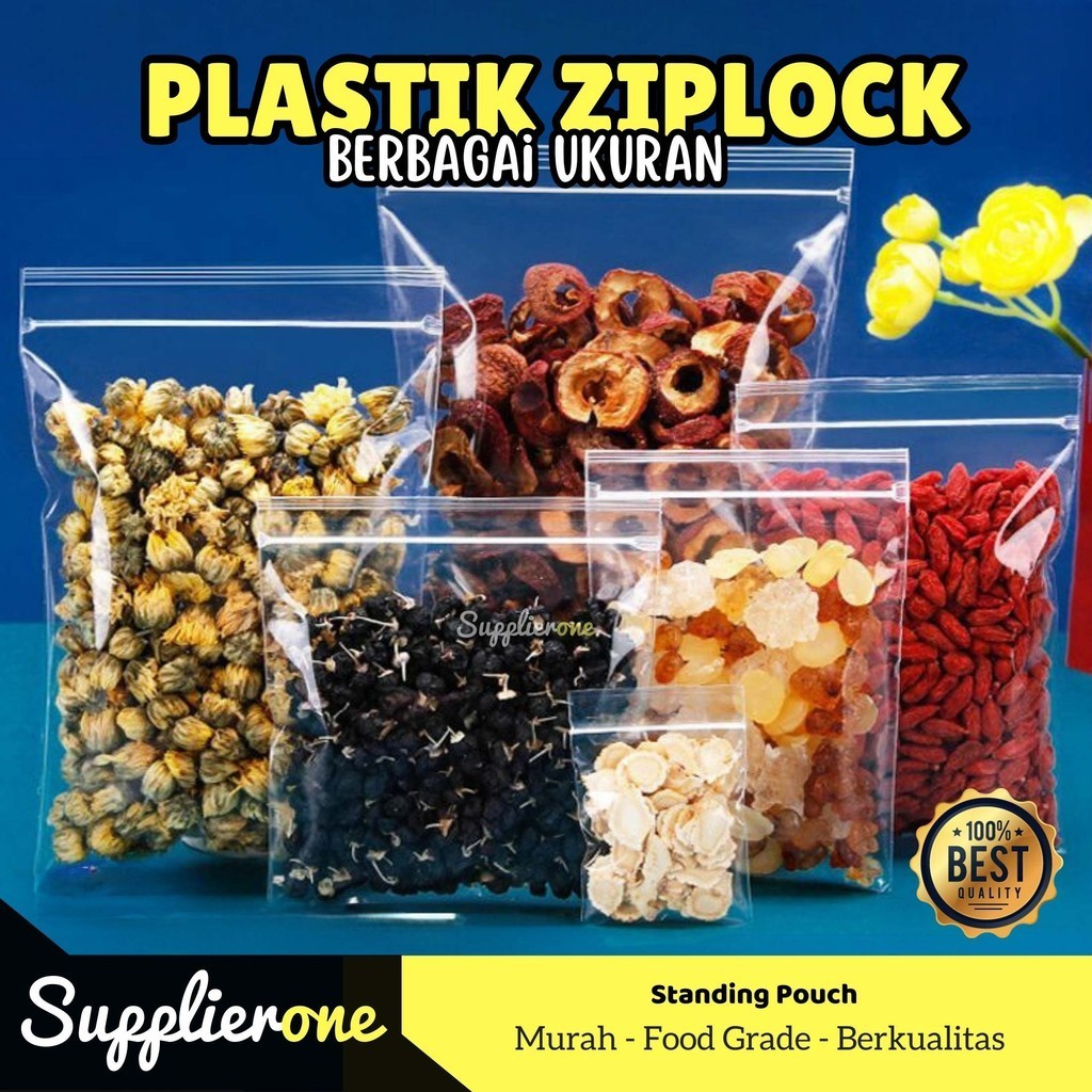 Plastik Ziplock / Plastik Klip Ziplock / Plastik Ziplock Besar / Plastik Ziplock Kecil / Ziplock Pla