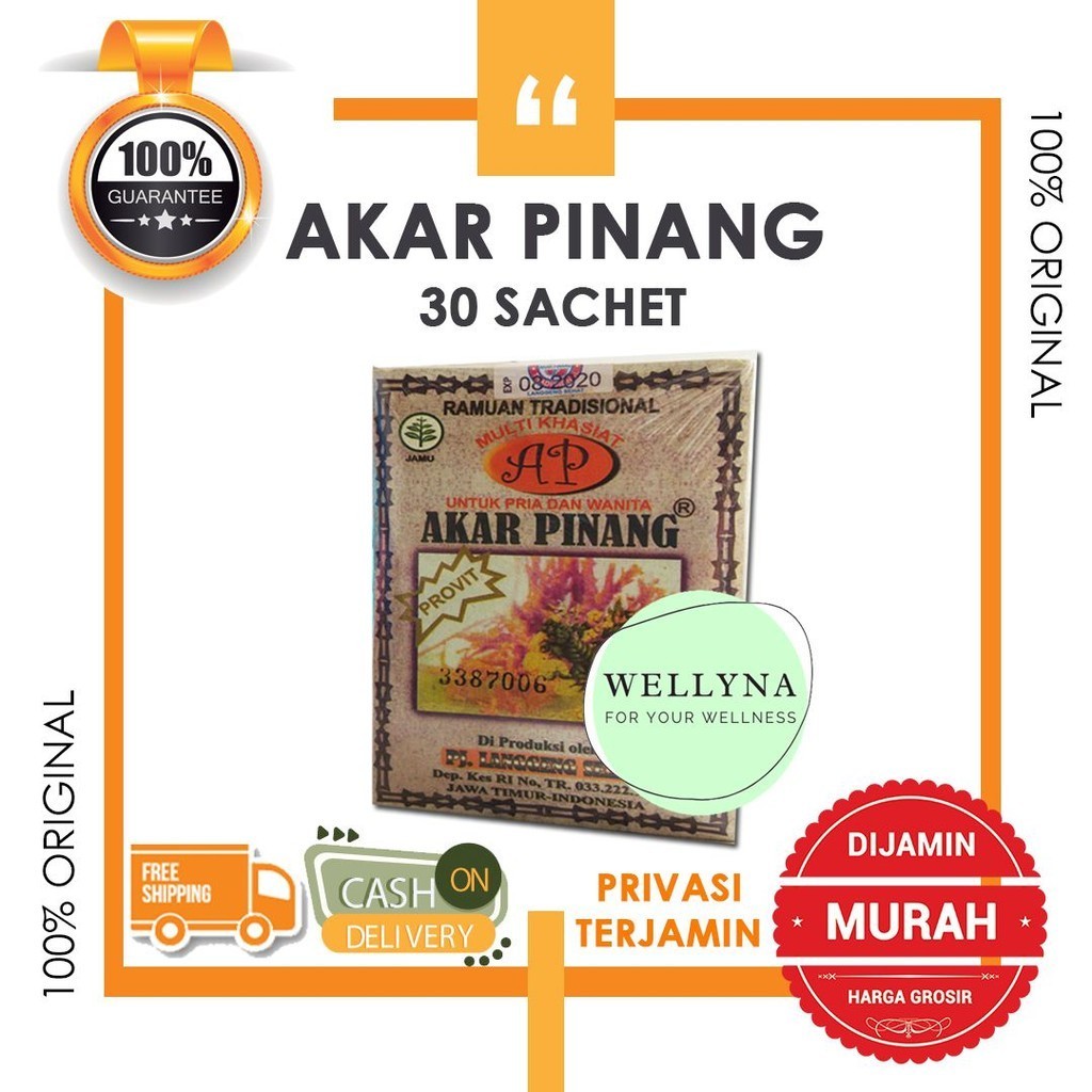 Obat Herbal Asam Urat- Jamu Akar Pinang Original