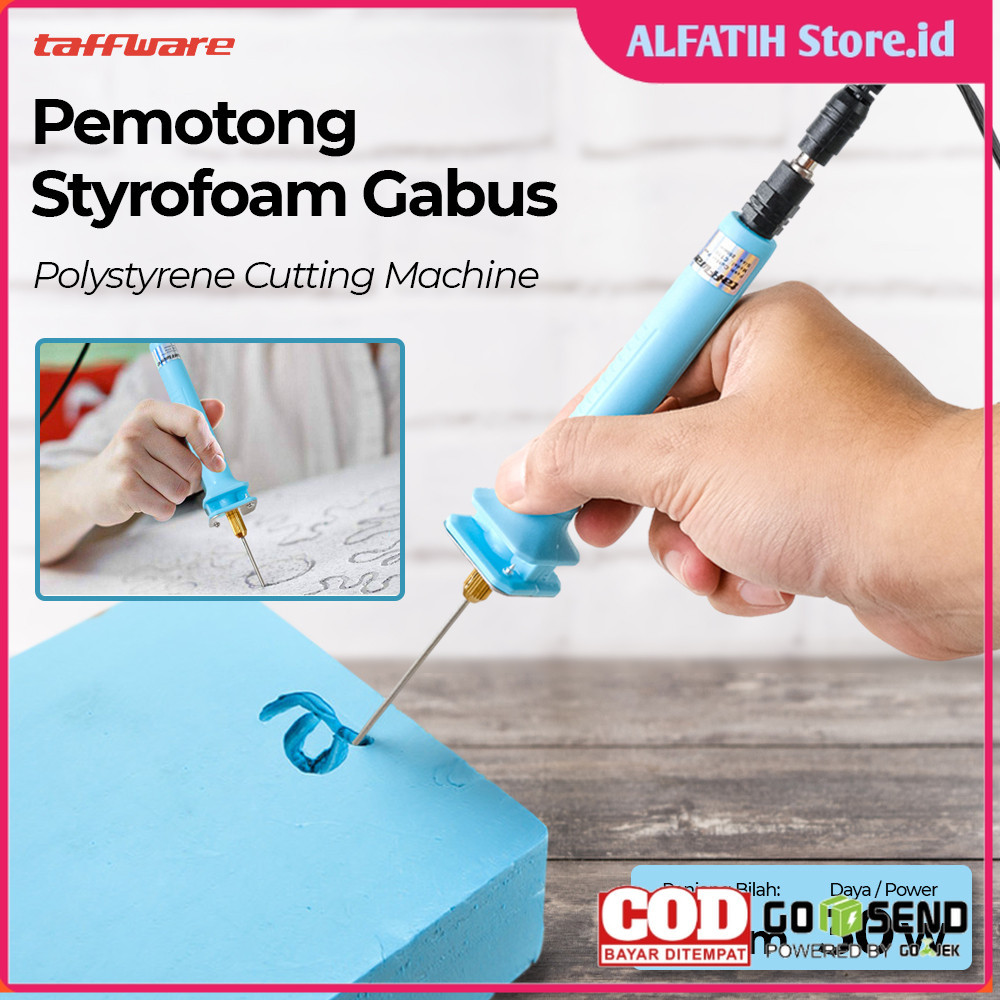 

Taffware Pemotong Styrofoam Gabus Polystyrene Cutting Machine 10cm 30W - CT10 - Blue - 7ROTMTBL