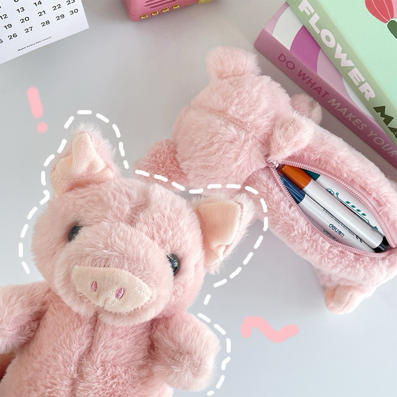 

Chingooland Piglet Tempat Pensil Boneka Babi Pig Pink
