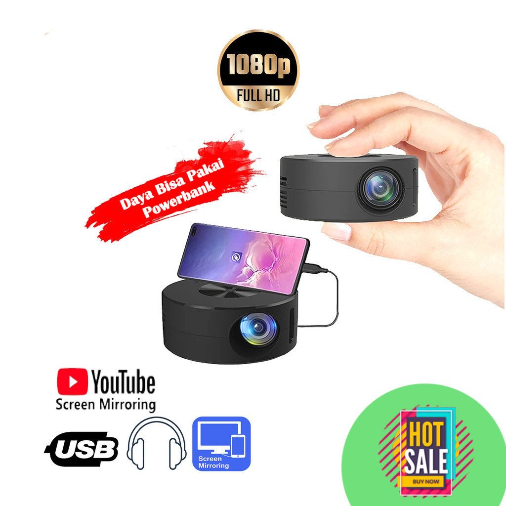 Decos Proyektor / Proyektor Mini / Projector mini / Proyektor murah / Mini Proyektor wifi /Infocus /