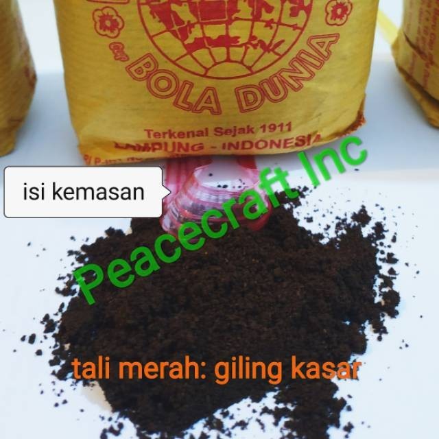 

[GILING KASAR] KOPI SINAR BARU CAP BOLA DUNIA LAMPUNG [250 Gram]