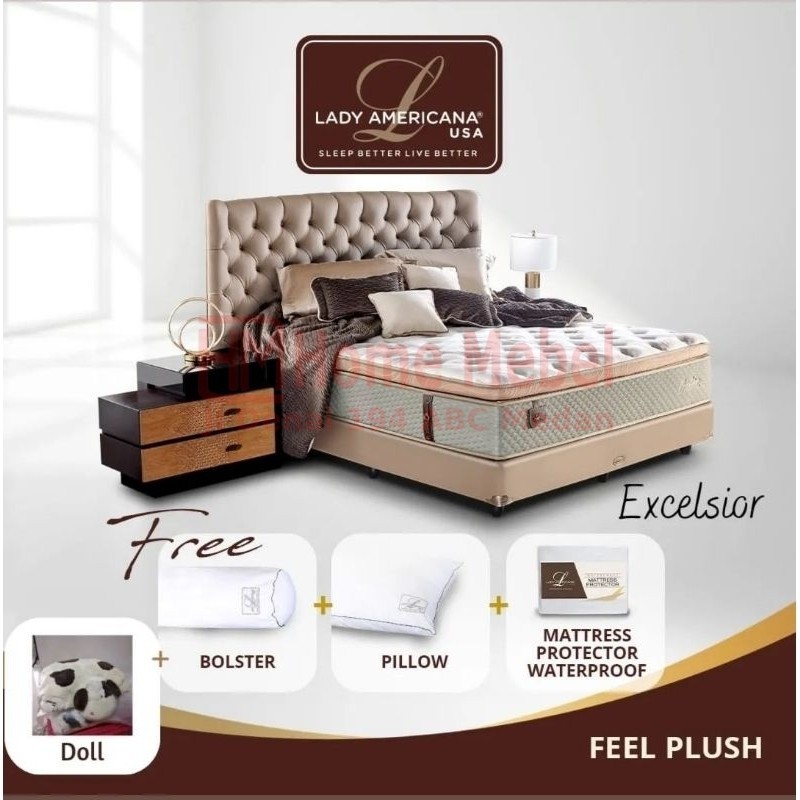 PROMO TERMURAH Kasur Matras Springbed Lady Americana Excelsior Lady Americana (Mattress Only) 200 x 