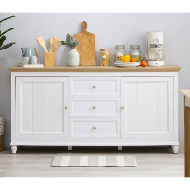 Bufet dapur Jati CAT DUCO