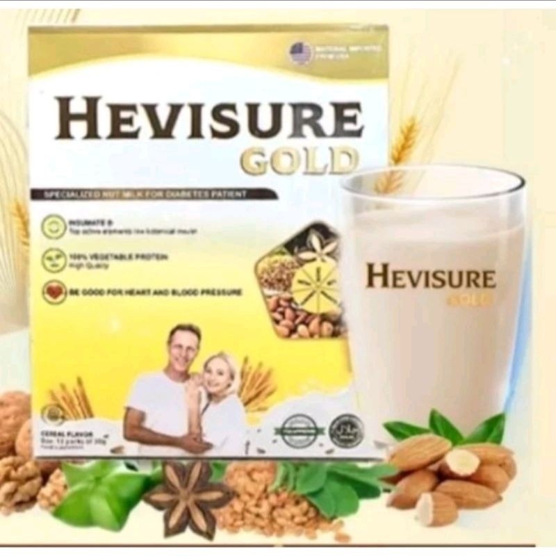 

HEVISURE GOLD 1 BOX ASLI SUSU VITAMIN KESEHATAN DIABETES KENCING MANIS HEVISURE GOLD ORIGINAL