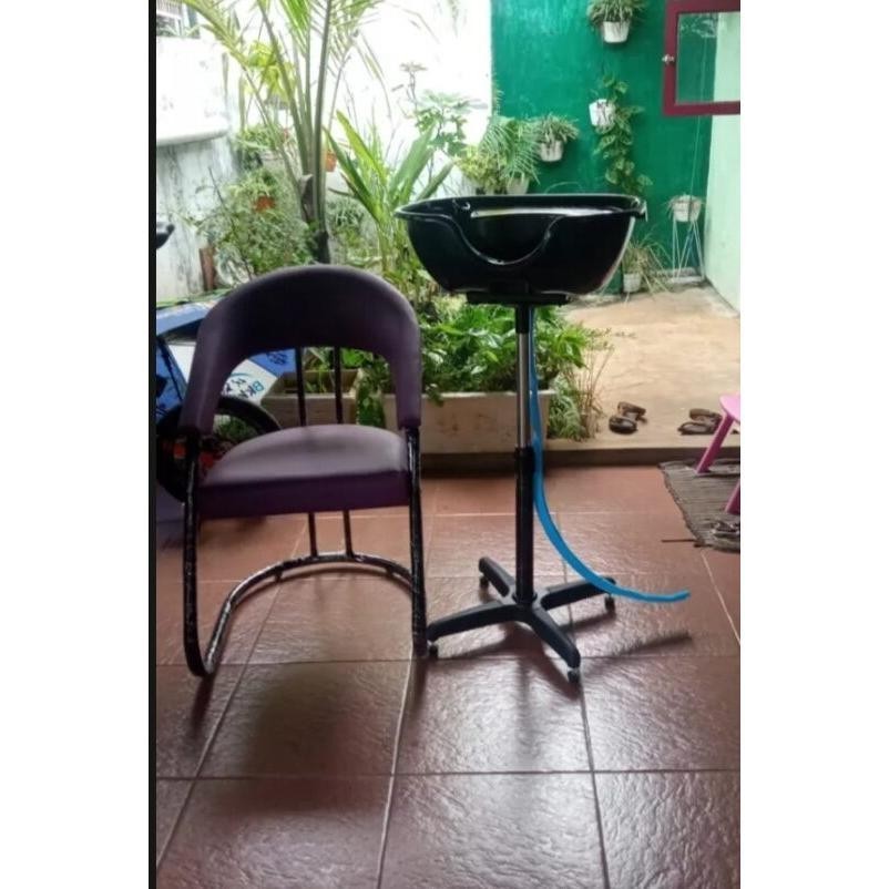 Washbak Keramas salon/Wasbak Tempat Cuci Rambut Portable Paket Murah