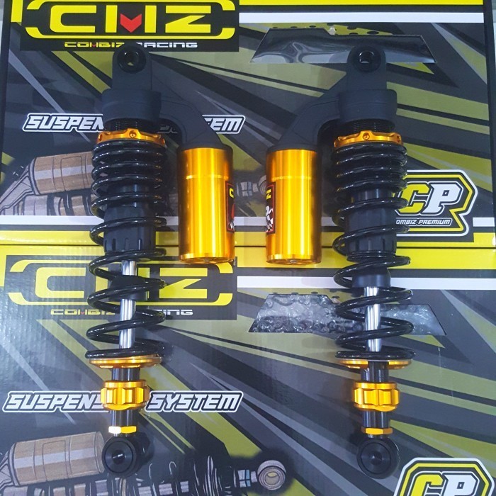SHOCK SKOK TABUNG ATAS KLIK REBOUND 320MM MEGAPRO GLMAX CB TIGER CMZ - HITAM GOLD