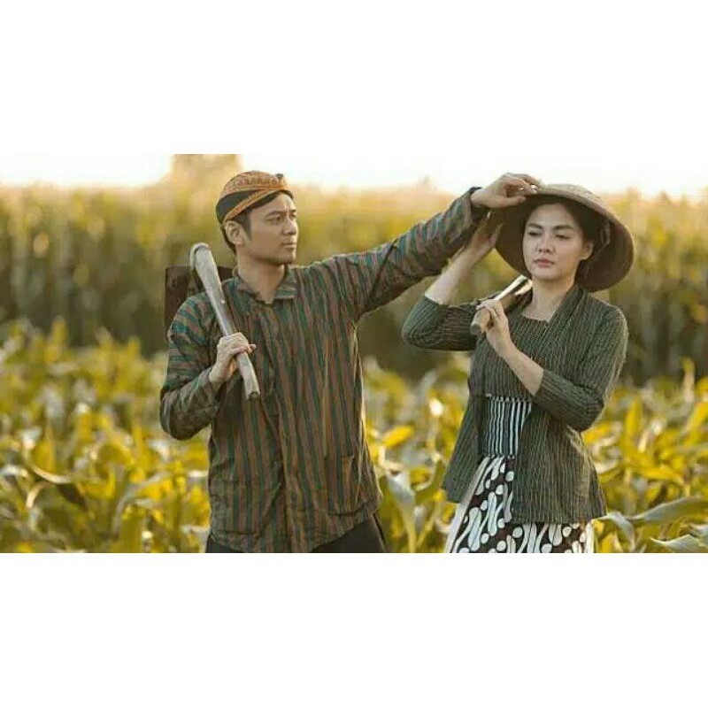 LURIK JAWA Surjan Lurik & Kebaya Lurik Hijau // Baju Adat Jawa // Baju Adat Nusantara