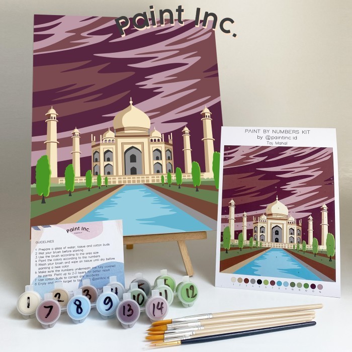 

Paint by Numbers Kit: Hagia Sophia Mosque| Paint Inc. ID | Lebaran - Taj Mahal, Tanpa Kuas