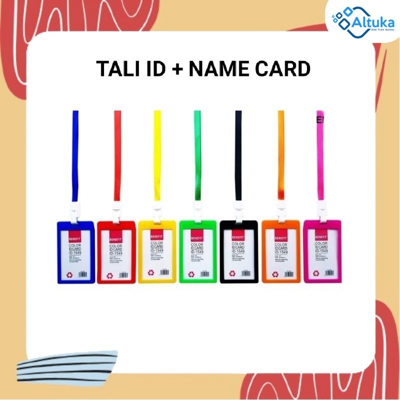 

1 Set Tali ID card / Lanyard dan tempat Name Tag