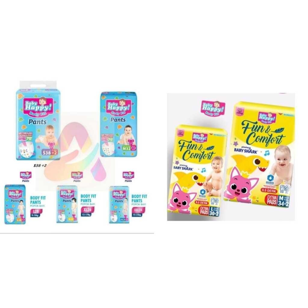 Baby Happy Pants M 34 +2/ L 30+2  Baby Happy