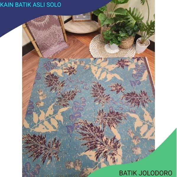 TERLARIS KAIN BATIK LAWEYAN SOLO DAUN ECOPRINT TOSCA KODE 152