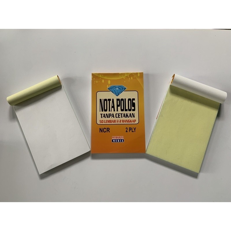 

Nota Polos 2 Ply, Nota Kecil, Nota NCR, Nota Tanpa Cetakan