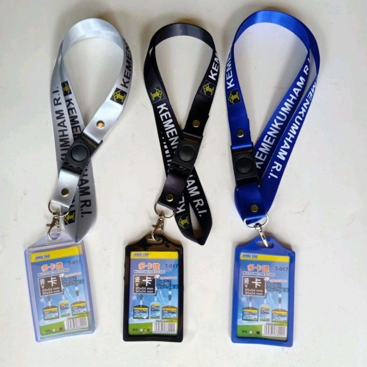 

Kemenkumham Lanyard Tali Gantungan Id Card Holder Silicon Dua Sisi yoyo