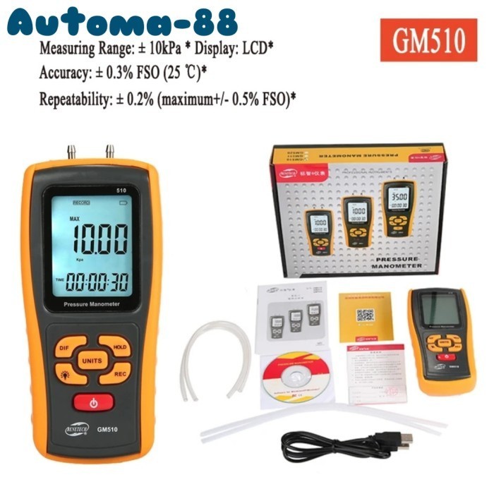 Manometer / Differential Pressure / DP / Portable Manometer Digital -OL76