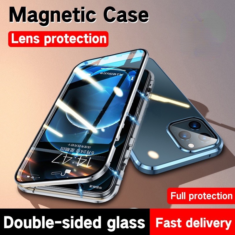 ɑː Flip Case For OPPO A15 A15S A16 F9 A17 A17K A55 A74 A76 A94 5G 4G Double Sided Glass Flip Phone C