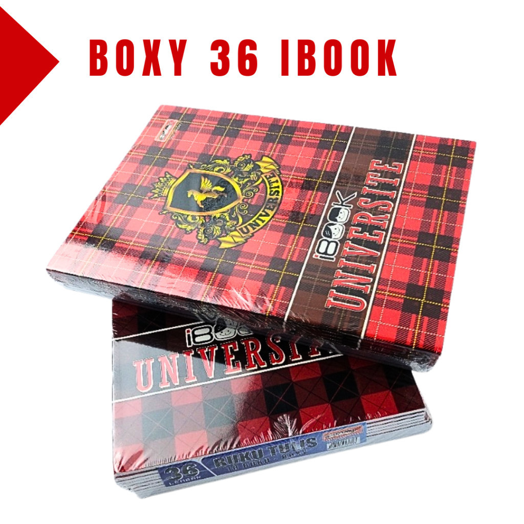

(10pcs) Buku Tulis Boxi iBook 36 Lembar / Buku Tulis Besar Boxy