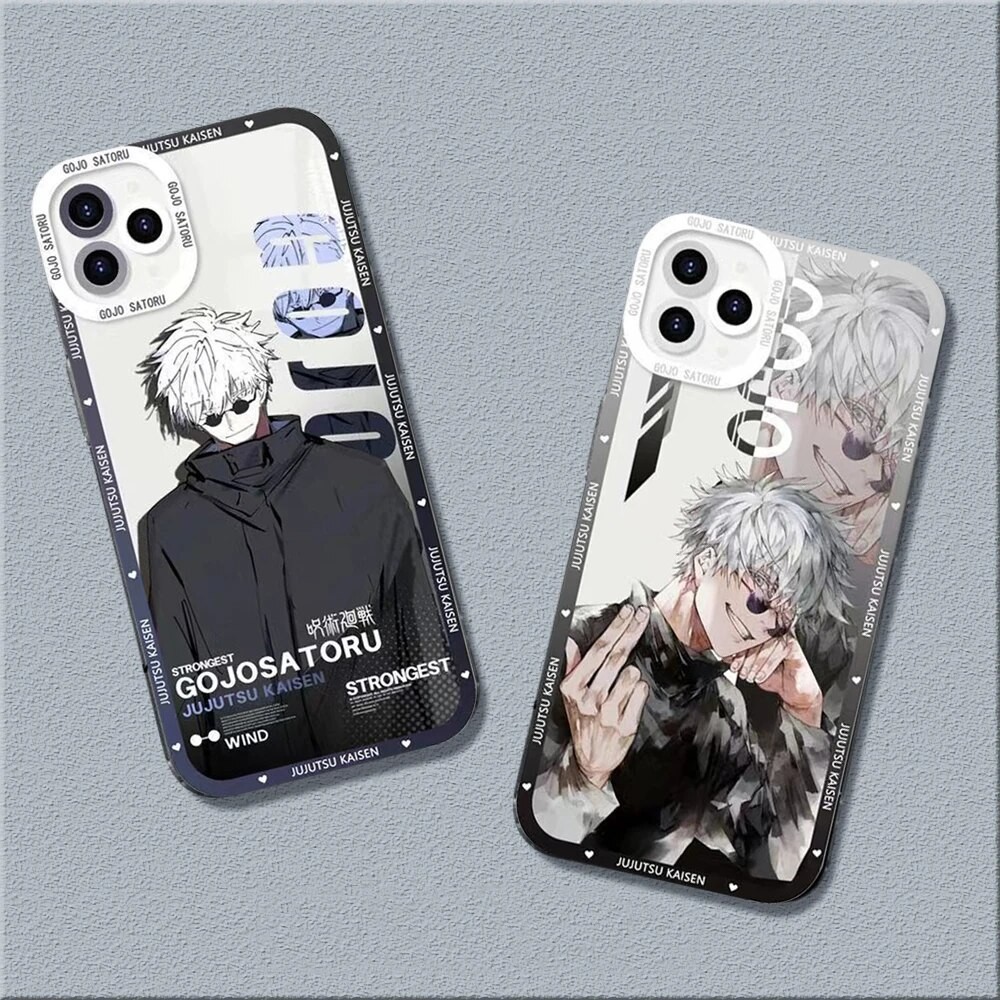 Anime Jujutsu Kaisen Clear Phone Case Shockproof Soft Bumper Cover for Samsung Galaxy A14 A34 A54 A1