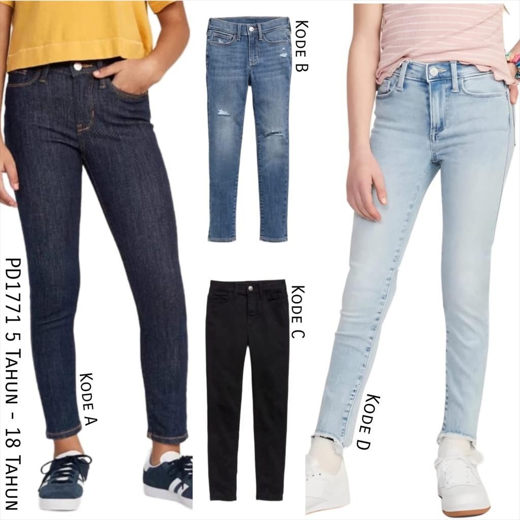 PD1771 On Jeans Anak Cewek Rockstar Jegging