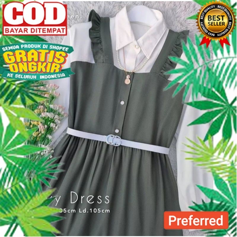 Livi Dress / Fashion remaja muslim / Korean style gamis muslim// OUTFIT STYLE RAMADHAN 2024