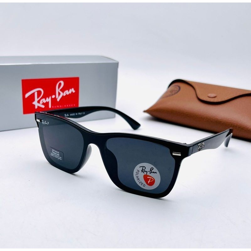 KACAMATA FASHION RAY BAN BLAZE 4487 PRIA WANITA TRENDY FRAME POLYCARBONATE LENSA POLARIZED ANTI SILAU ORIGINAL FULLSET