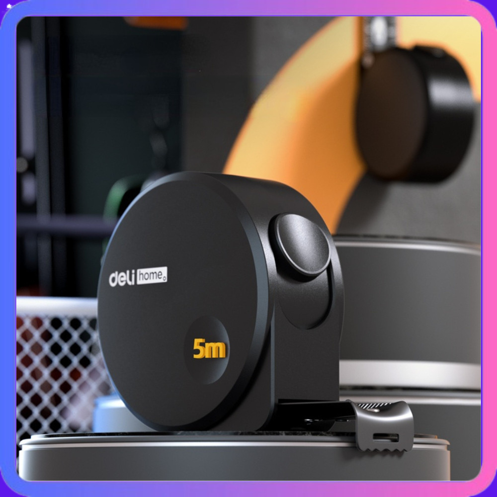 Deli Tools Meteran Tukang Besi / Measuring Tape 5 Meter Meteran Tukang / Measuring Tape