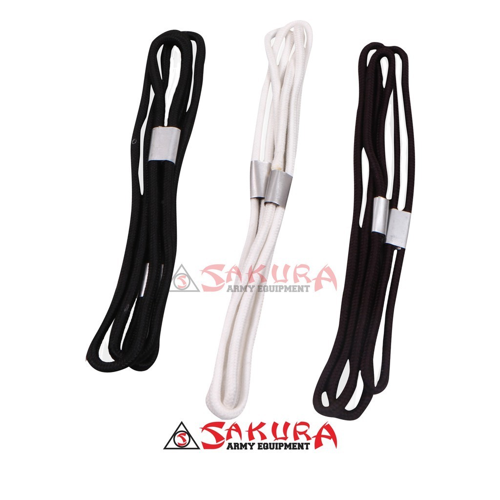 Tali Kur Sumbu Satpam Security Polisi Hitam Coklat Putih Talikur Single