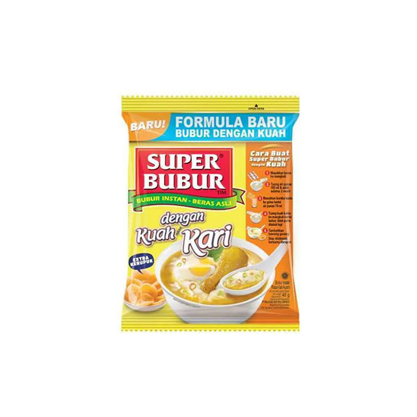 

SUPER BUBUR INSTAN KUAH RASA KARI 45G