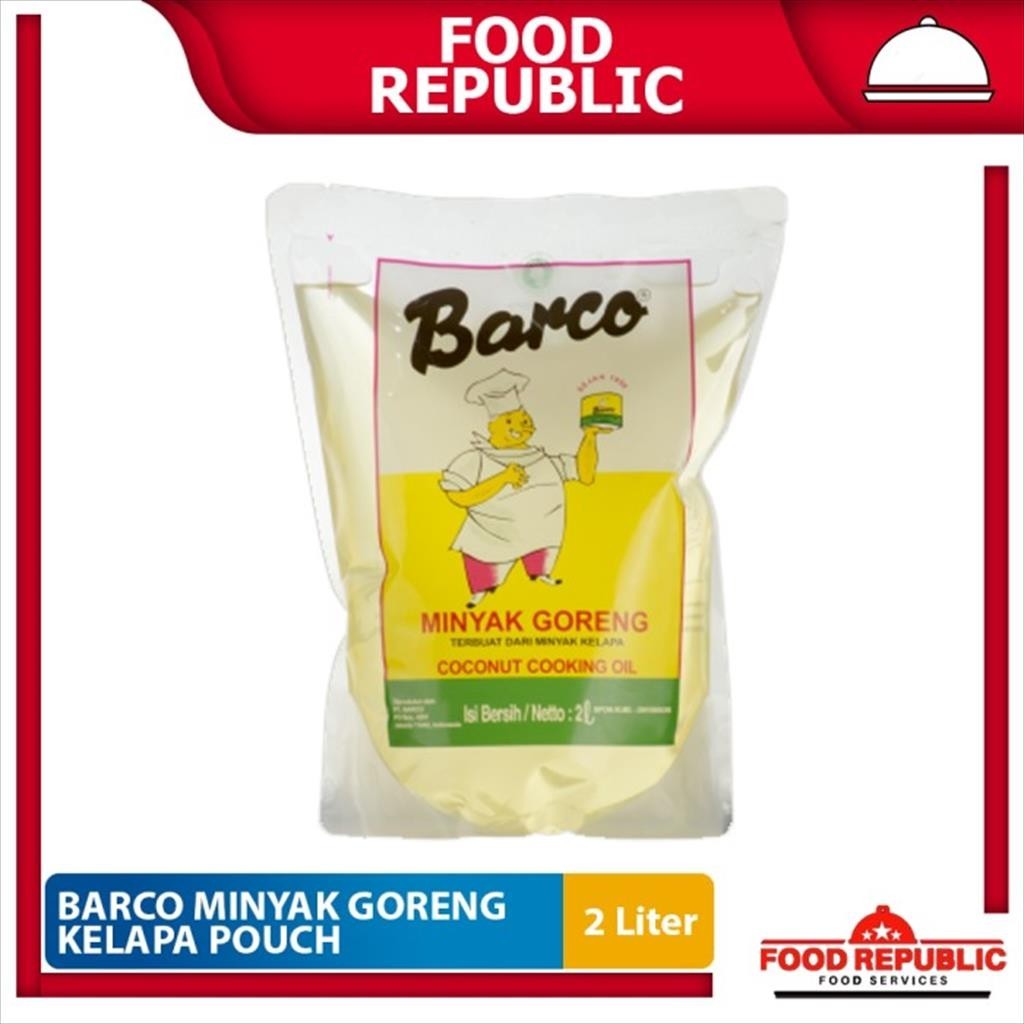 

Barco Minyak Goreng Kelapa Pouch 2 Liter Coconut Cooking Oil Halal