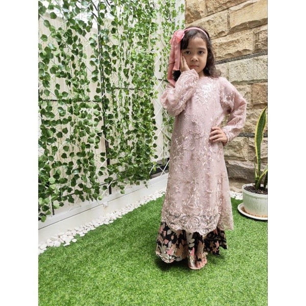 Setelan Kebaya Anak Malikhasaikha / Kebaya Pesta / Kebaya Kartini Muslim / Kebaya Wisuda Anak / Keba