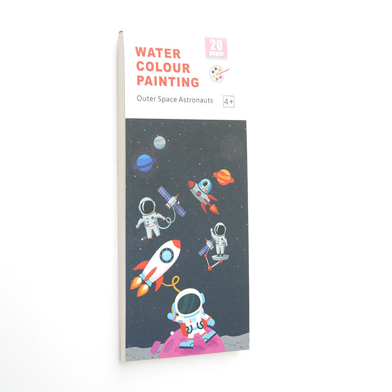 

Buku Lukisan Cat Air Saku 2024 Buku Mewarnai Air Anak-anak Baru dengan Cat