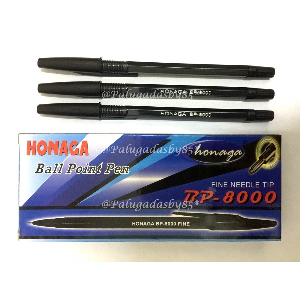 (1 Biji) GROSIR Bolpen Honaga BP-8000 Fine Needle Tip / Pulpen Honaga BP8000 / Bolpen Honaga BP 8000