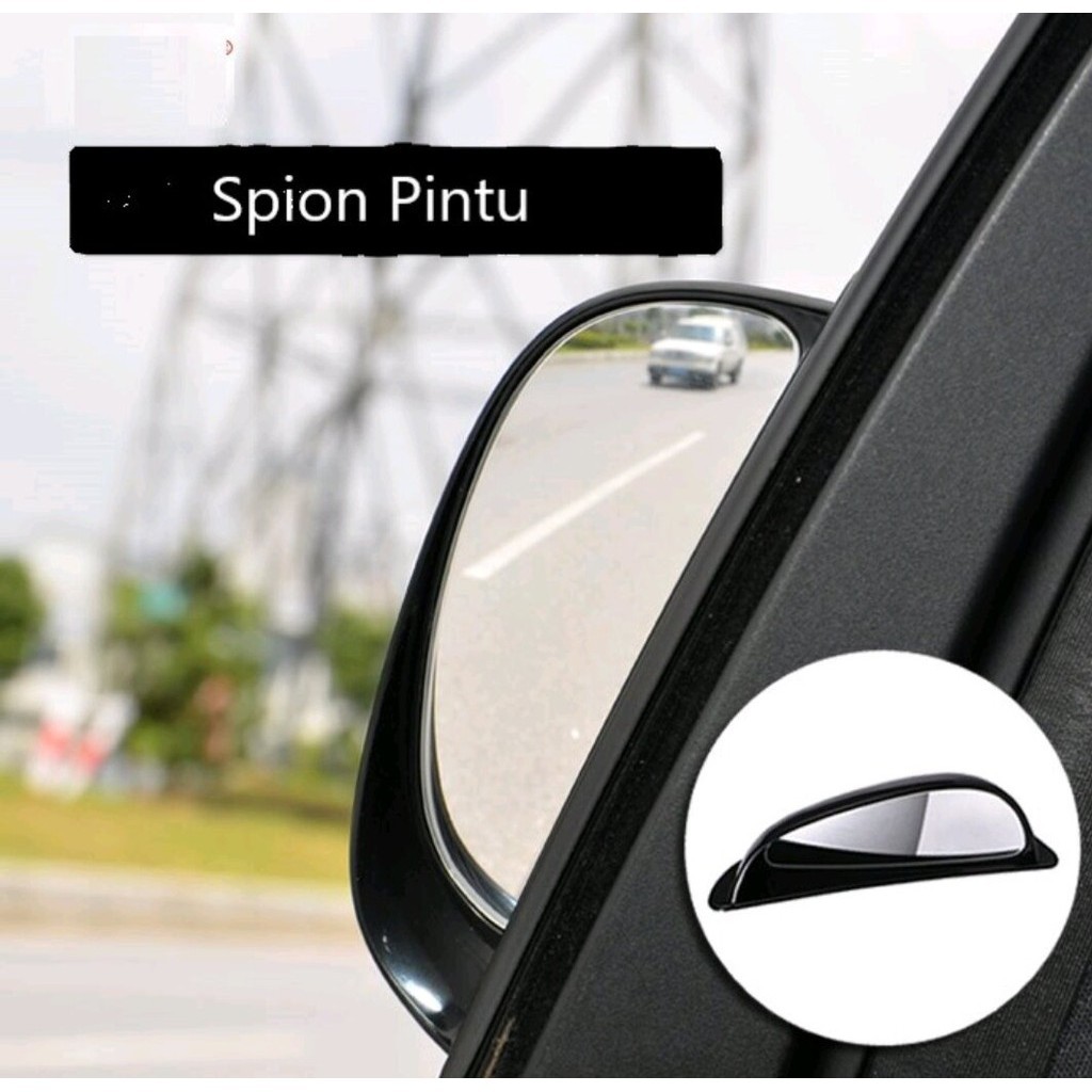 Spion Kaca Pintu Tambahan Spion Kaca Samping Bagian Tengah Pintu Blind Spot Mirror Mobil Universal W