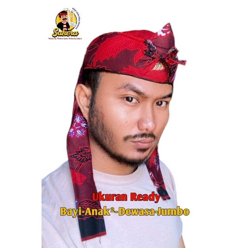SALE Udeng Madura - Udeng Segitiga Madura - Udeng Sakera - Ikat Kepala Tradisional