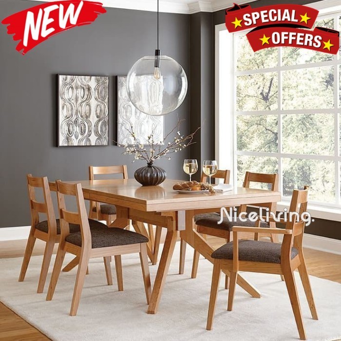 Kursi makan kayu jati modern kursi makan terbaik Indonesian Furniture