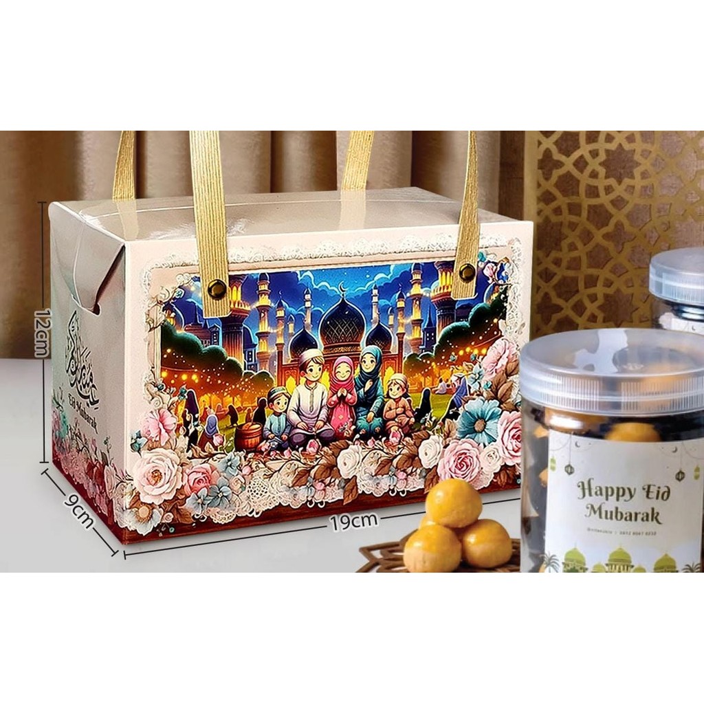 

BOX JAVA 40 KUE LEBARAN 19X9X12CM / Box Hampers Idul Fitri / Box Hampers Lebaran