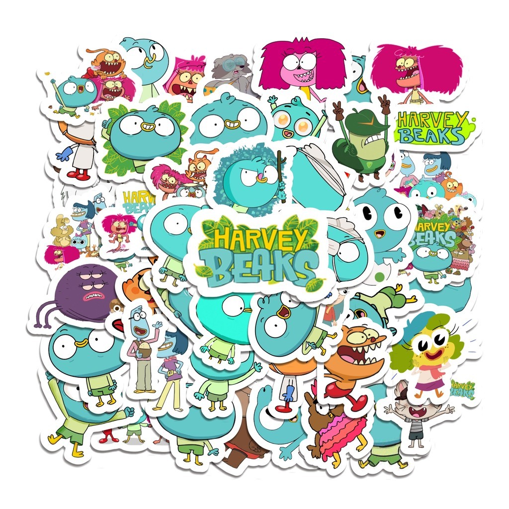 

COD 50 Pcs Stiker Harvey Beaks Lucu Anti Air Untuk Dekorasi Notebook Sepeda Skateboard Handphone