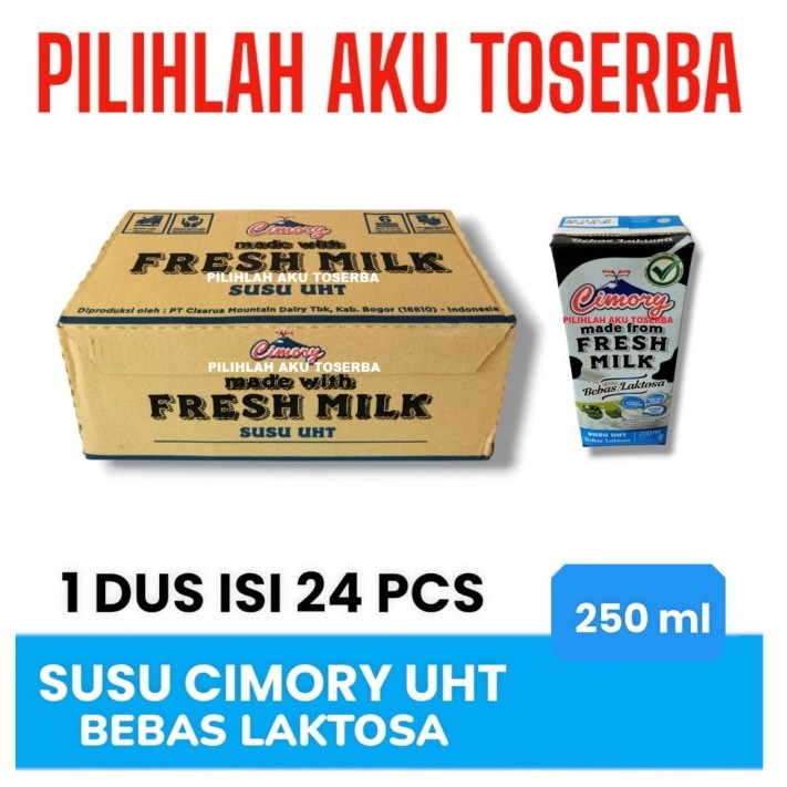 

Susu CIMORY BEBAS LAKTOSA 250 ml - ( HARGA 1 DUS ISI 24 )