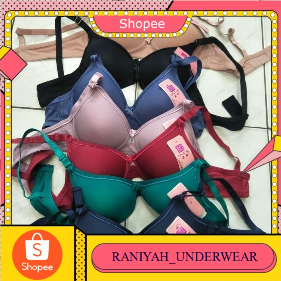 BH|BRA LINCAO TANPA KAWAT,BUSA TIPIS| BH TANPA KAWAT LINCAO BUSA TIPIS SIZE 34 S/D 40 Lembut Wanita
