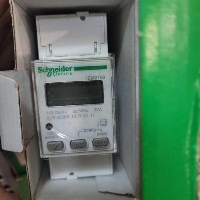SCHNEIDER KWH METER DIGITAL 1 PHASE A9MEM2150 TERA IEM2150