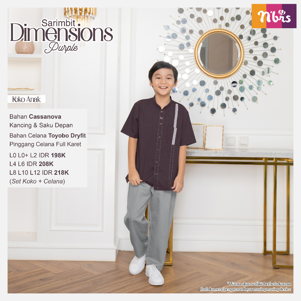 Sarimbit Dimensions Koko Anak Laki Laki One Set by Nibras