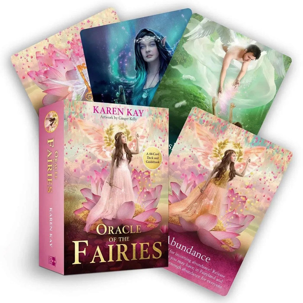 

Newest Fairies Oracle Cards 44 Cards Fate Divination Tarot Card Table Game With Online Guidebook For Adult Children Game Gift