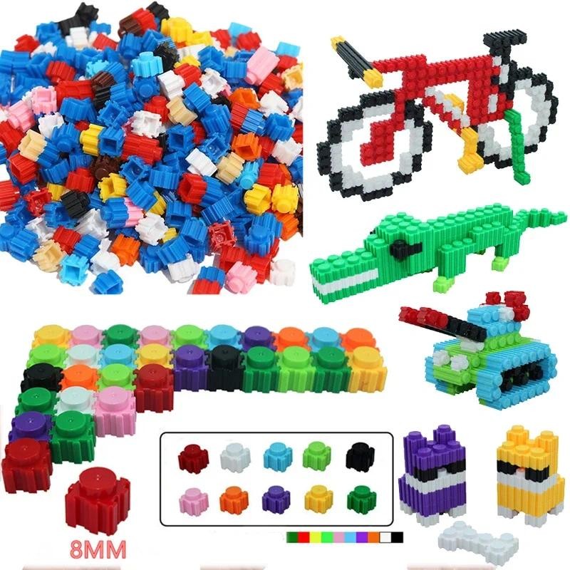 

DIY Creative Small Bricks Colorful Micro Diamond Building Blocks 8*8mm Model Figures Educational Toys For Children Gifts