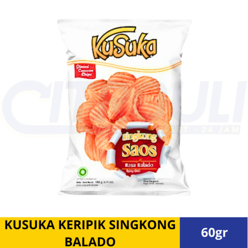 

KUSUKA KERIPIK SINGKONG LAPIS SAOS BALADO 60gr